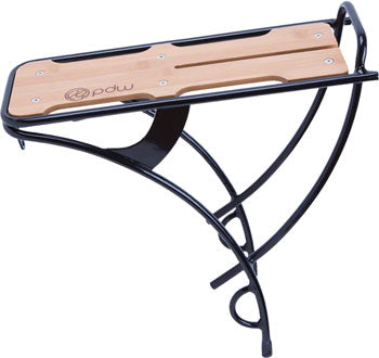 PDW Loading Dock RearRack, EA Alloy/Bamboo