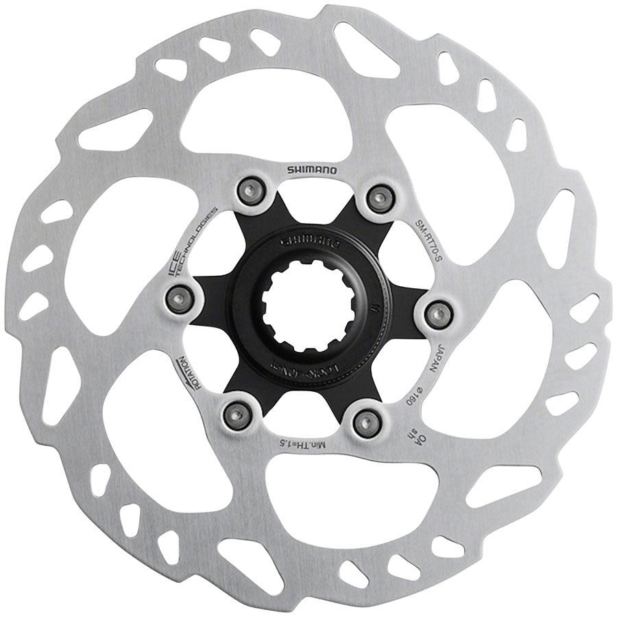 Shimano SLX SM-RT70-M Disc Brake Rotor - 180mm, Center Lock, Silver